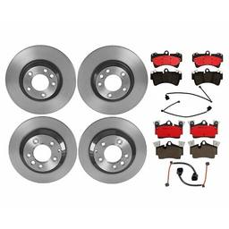 Audi Porsche Brakes Kit - Pads & Rotors Front and Rear (350mm/330mm) (Ceramic) 7L8615601G - Brembo 1592974KIT